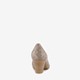 Dames pumps met slangenprint taupe