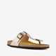 Dames bio teenslippers beige