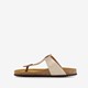 Dames bio teenslippers beige