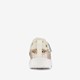 Leren meisjes sneakers panterprint goud