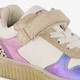 Leren meisjes sneakers metallic