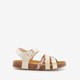 Meisjes bio sandalen goud roze