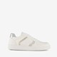 Metallic dames sneakers wit zilver