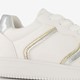 Metallic dames sneakers wit zilver