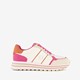Dames sneakers fuchsia beige