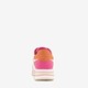 Dames sneakers fuchsia beige