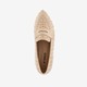 Dames loafers met studs beige