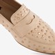 Dames loafers met studs beige