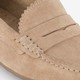 Suède dames mocassins beige