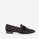 Dames loafers met studs zwart