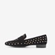 Dames loafers met studs zwart