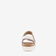 Leren dames sandalen met klittenband