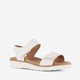 Leren dames sandalen met klittenband