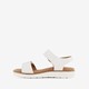 Leren dames sandalen met klittenband