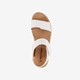 Leren dames sandalen met klittenband