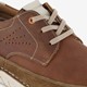 Leren veterschoenen bruin wit