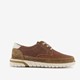 Leren veterschoenen bruin wit