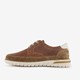 Leren veterschoenen bruin wit