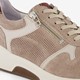 Leren heren sneakers beige met rits