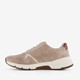 Leren heren sneakers beige met rits