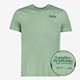 Heren T-shirt met backprint groen