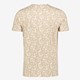 Heren T-shirt met print beige