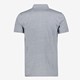 Heren polo gemeleerd blauw grijs