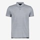 Heren polo gemeleerd blauw grijs
