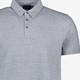 Heren polo gemeleerd blauw grijs