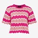 Gehaakt dames T-shirt roze