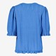 Dames broderie top blauw
