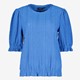 Dames broderie top blauw