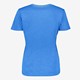 Dames T-shirt met V-hals glitters blauw