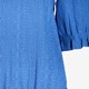Dames broderie top blauw