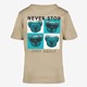 Jongens T-shirt met backprint beige