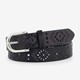 Dames riem met perforaties zwart