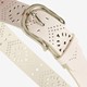 Dames riem met perforaties wit
