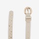 Meisjes riem met hartjes beige goud