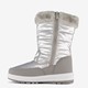 Gevoerde dames snowboots zilverkleurig