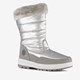 Gevoerde dames snowboots zilverkleurig