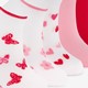 5 paar meisjes sneakersokken roze met hartjes