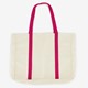 Dames shopper beige roze
