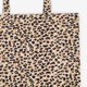 Dames shopper met panterprint beige