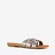 Dames slippers zilverkleurig