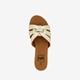 Dames slippers goudkleurig