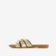 Dames slippers goudkleurig