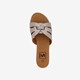 Dames slippers zilverkleurig