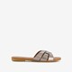 Dames slippers zilverkleurig