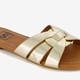 Dames slippers goudkleurig