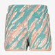 Meisjes sweat short groen oranje
